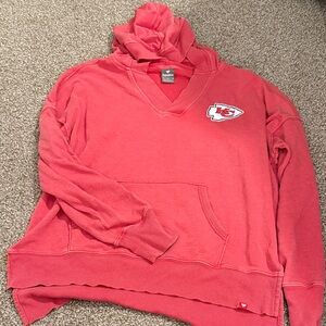 Fanatics KC Chiefs Women’s V Neck Hoodie